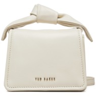 τσάντα ted baker nialinn 274692 λευκό φυσικό δέρμα/grain leather