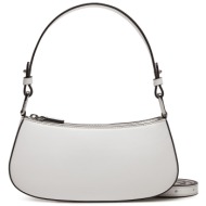 τσάντα coccinelle e5 qx0 52 01 01 λευκό φυσικό δέρμα - grain leather