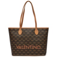 τσάντα valentino liuto vbs3kg01r καφέ απομίμηση δέρματος/-απομίμηση δέρματος