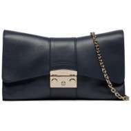 τσάντα furla metropolis s shoulder bag remi wb00931-bx1709-2676s-9076 σκούρο μπλε φυσικό δέρμα - gra