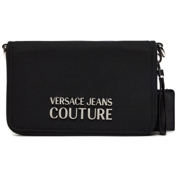 τσάντα versace jeans couture 75va4bs5 μαύρο ύφασμα - ύφασμα σε προσφορά