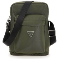 τσαντάκι guess certosa nylon smart mini bags hmecrn p3227 πράσινο υφασμα/-ύφασμα
