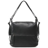 τσάντα ryłko r40607tb μαύρο φυσικό δέρμα/grain leather