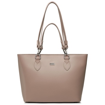 τσάντα ryłko r40625tb _sh9 ροζ φυσικό δέρμα/grain leather