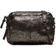 τσάντα pieces 17063358 μαύρο φυσικό δέρμα/grain leather