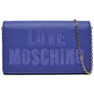 τσάντα love moschino jc4293pp0ikk171a μπλε απομίμηση δέρματος/-απομίμηση δέρματος