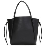 τσάντα kazar rayna 63536-01-00 μαύρο φυσικό δέρμα - grain leather