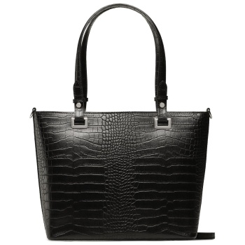 τσάντα creole k11330 μαύρο φυσικό δέρμα/grain leather σε προσφορά
