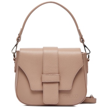τσάντα ryłko r40735tb ροζ φυσικό δέρμα/grain leather