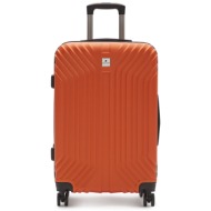 μεσαία βαλίτσα pierre cardin istanbul med10-24 πορτοκαλί υλικό - υλικό υψηλής ποιότητας