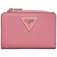 μικρό πορτοφόλι γυναικείο guess laurel (xg) wallets swxg85 00560 ροζ απομίμηση δέρματος/-απομίμηση δ