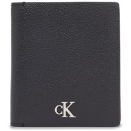 μικρό πορτοφόλι ανδρικό calvin klein k50k511449 μαύρο φυσικό δέρμα/grain leather