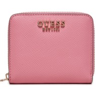 μικρό πορτοφόλι γυναικείο guess laurel (xg) wallets swxg85 00370 ροζ απομίμηση δέρματος/-απομίμηση δ