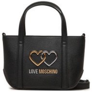 τσάντα love moschino jc4074pp1ll1000a μαύρο απομίμηση δέρματος/-απομίμηση δέρματος