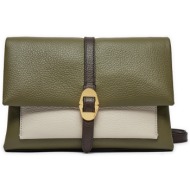 τσάντα coccinelle rcn coccinelledorian tricolor e1 rcn 12 02 01 πράσινο φυσικό δέρμα/grain leather