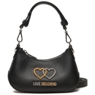 τσάντα love moschino jc4075pp1ll1000a μαύρο φυσικό δέρμα/-φυσικό δέρμα