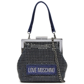 τσάντα love moschino jc4043pp1llp176a σκούρο μπλε