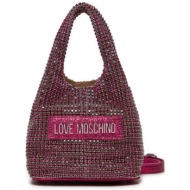 τσάντα love moschino jc4044pp1llp162a ροζ υλικό/-υλικό υψηλής ποιότητας