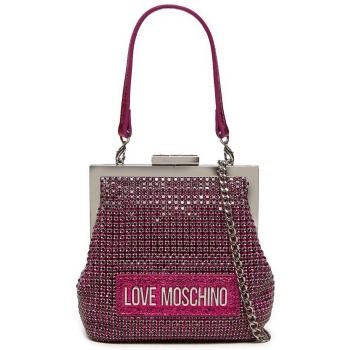 τσάντα love moschino jc4043pp1llp162a ροζ υφασμα/-ύφασμα
