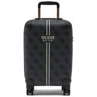 βαλίτσα καμπίνας guess kallisto (b) travel bags twb760 49830 γκρι απομίμηση δέρματος/-απομίμηση δέρμ