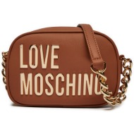 τσάντα love moschino jc4026pp1lkd0208 καφέ απομίμηση δέρματος/-απομίμηση δέρματος