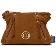 τσάντα monnari bag0550-017 καφέ απομίμηση δέρματος/-απομίμηση δέρματος
