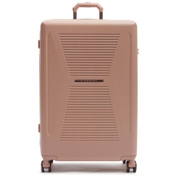 μεγάλη βαλίτσα puccini pc031a ροζ υλικό - πολυανθρακικό σε προσφορά