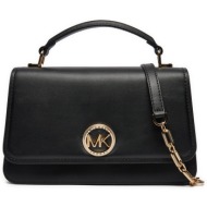 τσάντα michael michael kors 30t4gd8s6l μαύρο φυσικό δέρμα - φυσικό δέρμα
