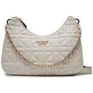 τσάντα guess assia (qg) hwqg84 99180 μπεζ απομίμηση δέρματος/-απομίμηση δέρματος