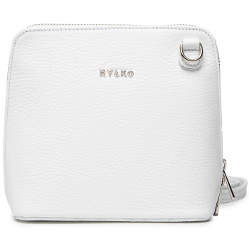 τσάντα ryłko r40230tb λευκό φυσικό δέρμα/grain leather