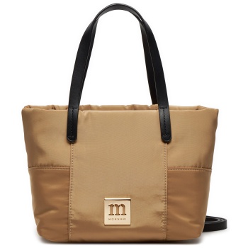τσάντα monnari bag2890-015 μπεζ ύφασμα - ύφασμα σε προσφορά