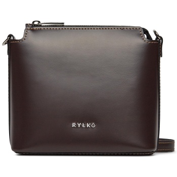 τσάντα ryłko r30124tb καφέ φυσικό δέρμα - grain leather σε προσφορά