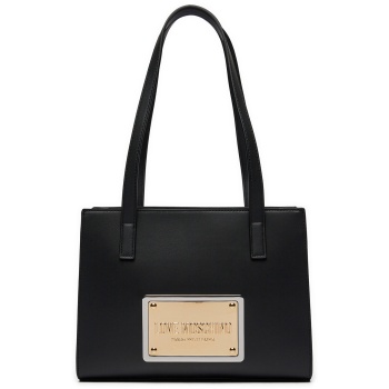 τσάντα love moschino jc4356pp0ik1200a μαύρο φυσικό δέρμα  σε προσφορά