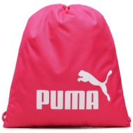 σακίδιο πλάτης πουγκί puma phase gym sack 074943 ροζ ύφασμα - ύφασμα