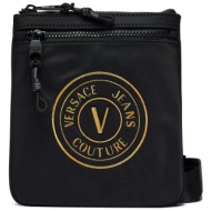 τσαντάκι versace jeans couture 75ya4b42 μαύρο ύφασμα - ύφασμα