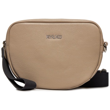 τσάντα ryłko r30137tb μπεζ φυσικό δέρμα/grain leather