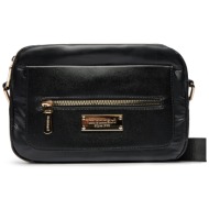 τσάντα monnari bag1020-m20 μαύρο ύφασμα - ύφασμα
