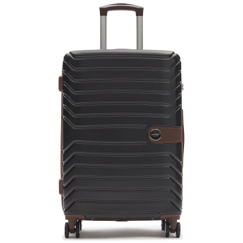 μεσαία βαλίτσα monnari walimp0-24w-lug0081-k020 μαύρο υλικό