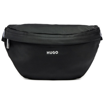 τσαντάκι μέσης hugo bel bumbag 50511996 μαύρο υφασμα/-ύφασμα