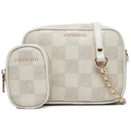 τσάντα steve madden bleia sm13001431 εκρού απομίμηση δέρματος/-απομίμηση δέρματος