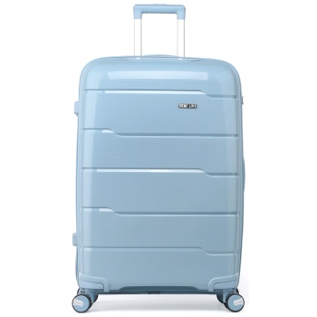 μεγάλη βαλίτσα semi line t5751-3 μπλε υλικό/-υλικό υψηλής