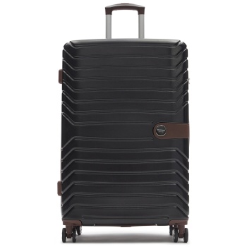 μεγάλη βαλίτσα monnari walimp0-24w-lug0082-k020 μαύρο υλικό
