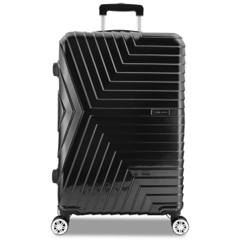 μεσαία βαλίτσα semi line t5765-2 μαύρο υλικό/-υλικό υψηλής