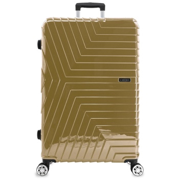 μεγάλη βαλίτσα semi line t5763-3 χρυσό υλικό/-υλικό υψηλής