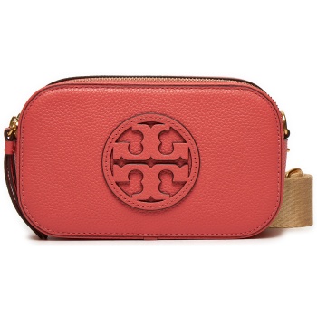 τσάντα tory burch mini miller 158488 κοραλλί φυσικό