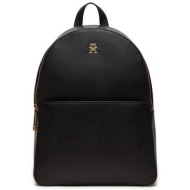 σακίδιο tommy hilfiger fresh backpack aw0aw16289 μαύρο απομίμηση δέρματος/-απομίμηση δέρματος