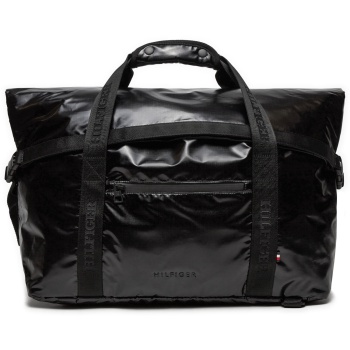 σάκος tommy hilfiger storm duffle am0am12459 μαύρο ύφασμα  σε προσφορά