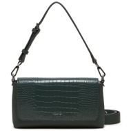 τσάντα calvin klein ck must shoulder bag_croco k60k612111 πράσινο απομίμηση δέρματος/-απομίμηση δέρμ