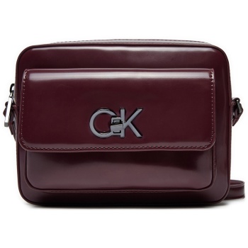 τσάντα calvin klein re-lock camera k60k612544 μπορντό σε προσφορά