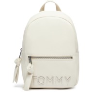 σακίδιο tommy jeans tjw bold backpack aw0aw16261 εκρού απομίμηση δέρματος/-απομίμηση δέρματος